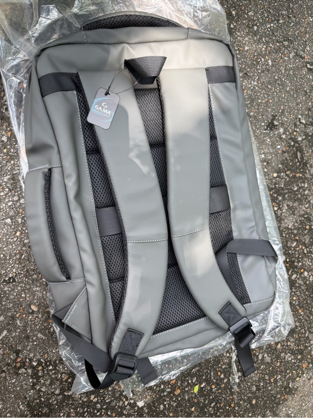 Grey Men's Backpack - Padded Travel & Laptop Bag new